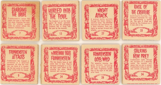 1963 R708-14 Topps "Monster Flip Movies" Complete Set (36)